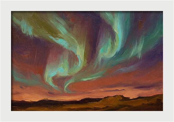Northern Lights Over Mediterranean