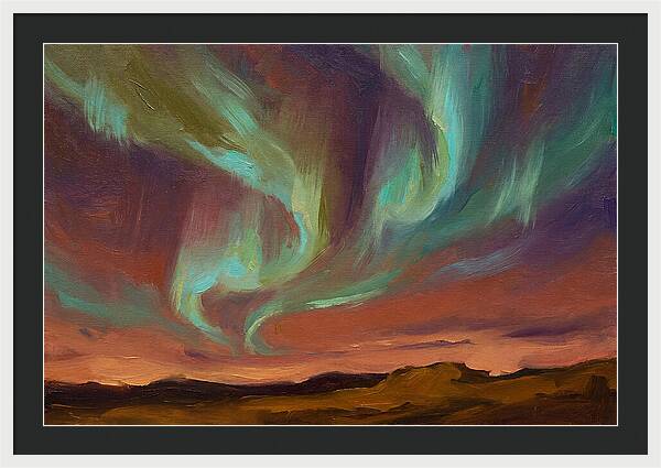 Northern Lights Over Mediterranean
