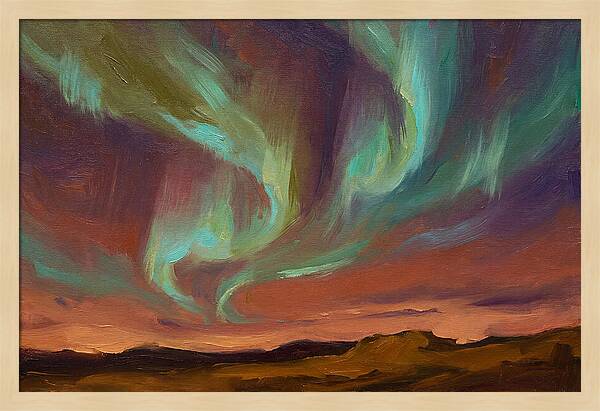 Northern Lights Over Mediterranean