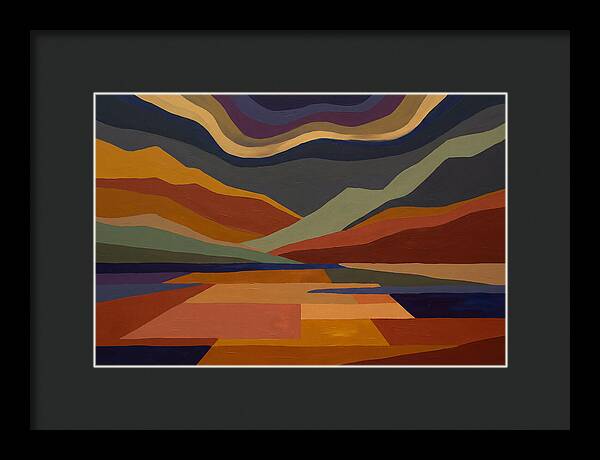 Northern Lights Over Mountains