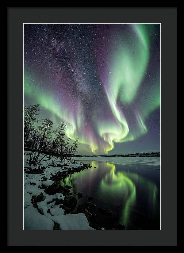 Northern Lights Over Tornetrask Lake