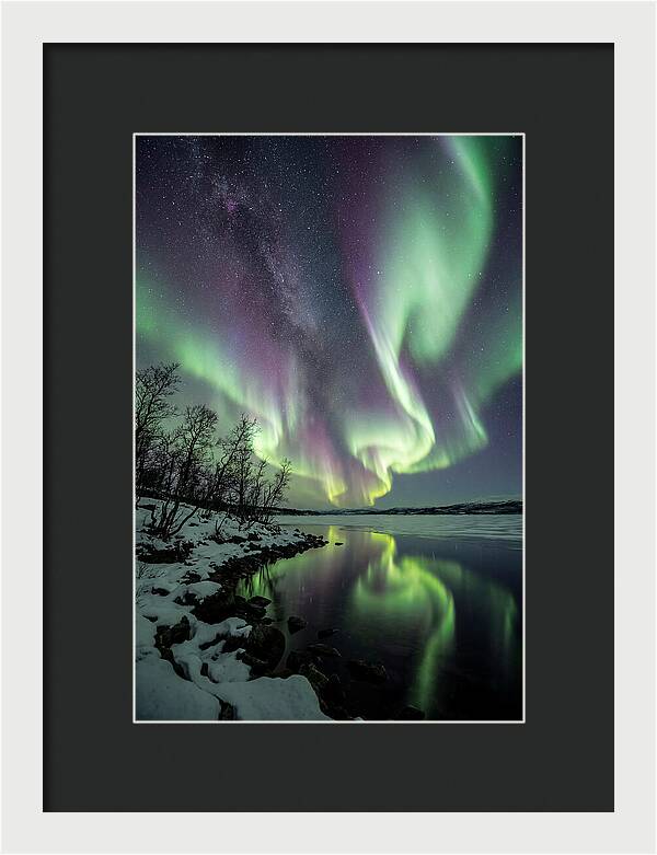 Northern Lights Over Tornetrask Lake