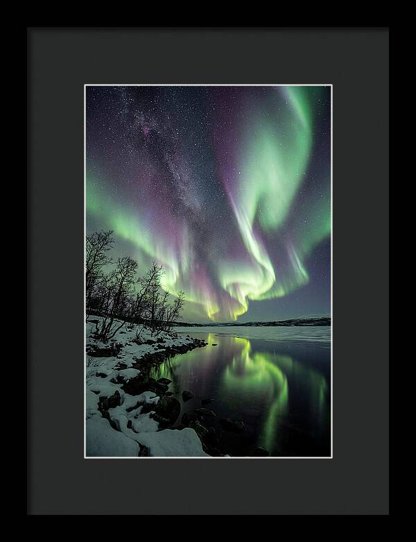 Northern Lights Over Tornetrask Lake