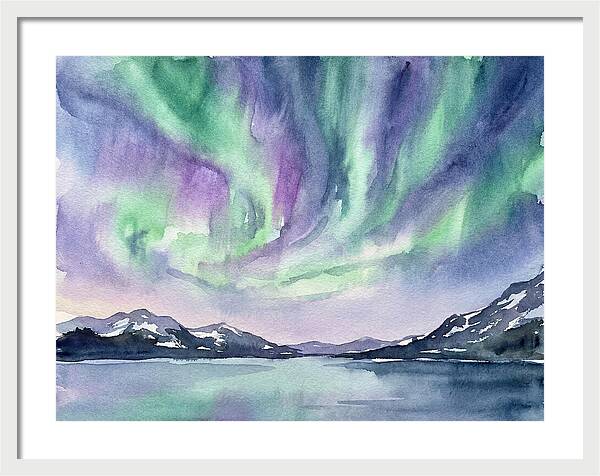 Northern Lights Over Tranquil Waters