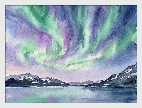 Northern Lights Over Tranquil Waters