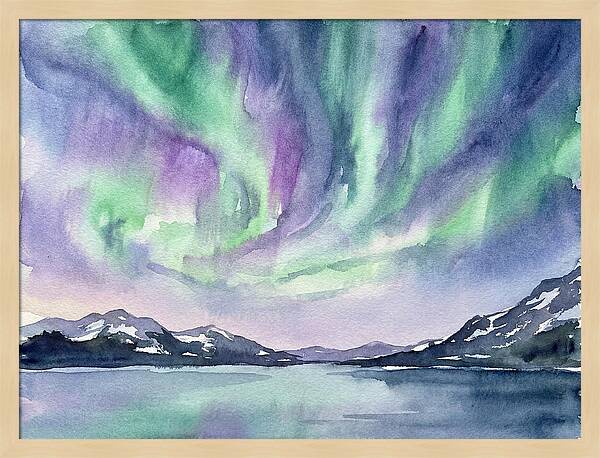 Northern Lights Over Tranquil Waters