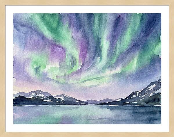 Northern Lights Over Tranquil Waters