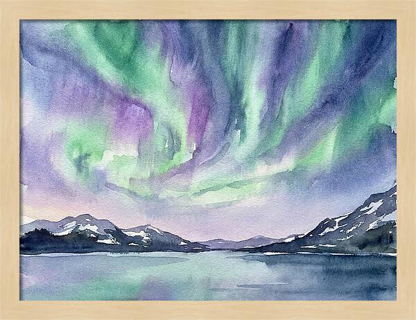 Northern Lights Over Tranquil Waters