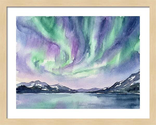 Northern Lights Over Tranquil Waters