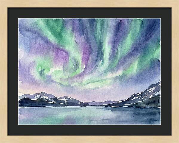 Northern Lights Over Tranquil Waters