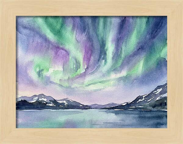 Northern Lights Over Tranquil Waters