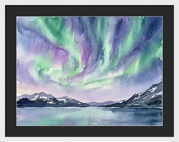 Northern Lights Over Tranquil Waters