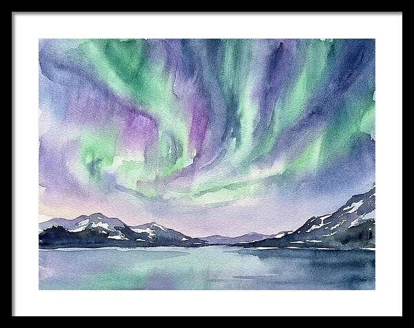 Northern Lights Over Tranquil Waters
