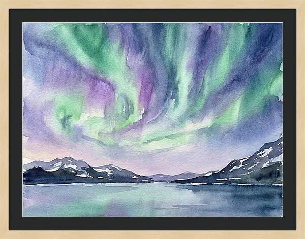 Northern Lights Over Tranquil Waters
