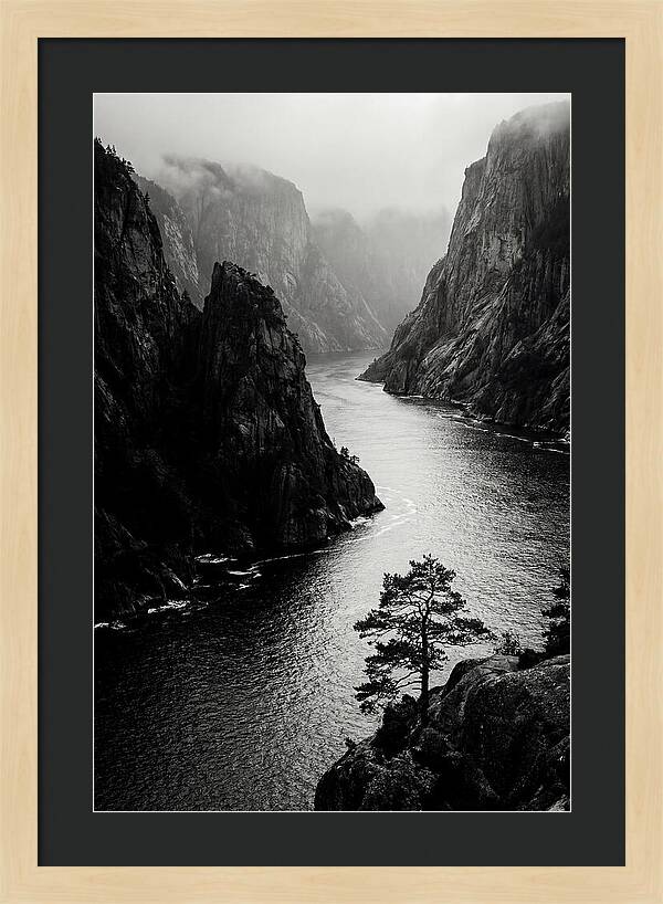 Norwegian Fjord Cliff Passage