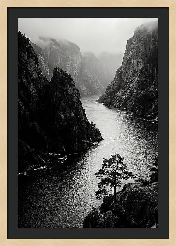 Norwegian Fjord Cliff Passage