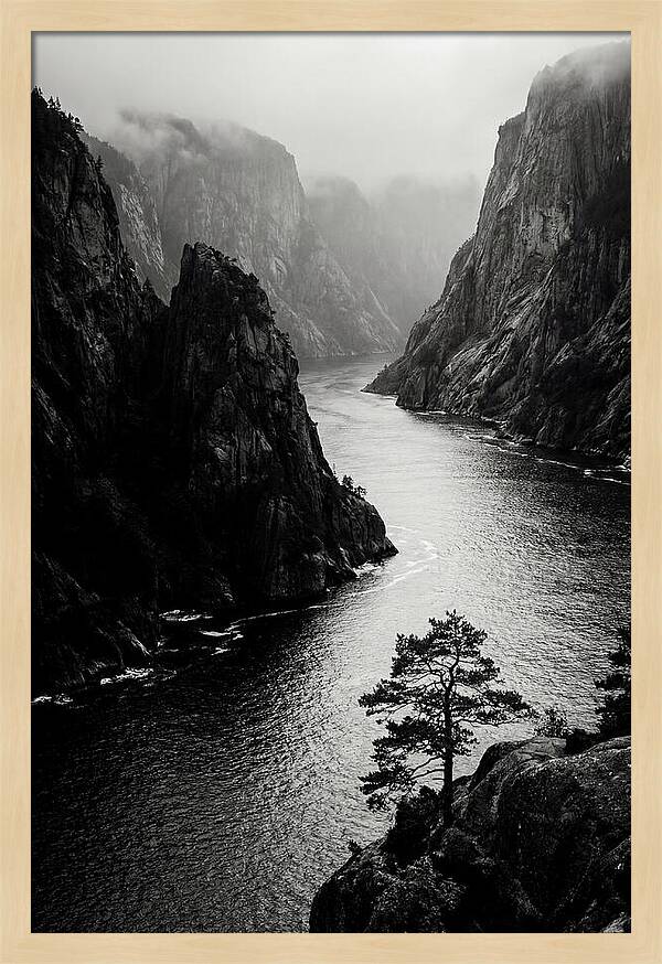 Norwegian Fjord Cliff Passage