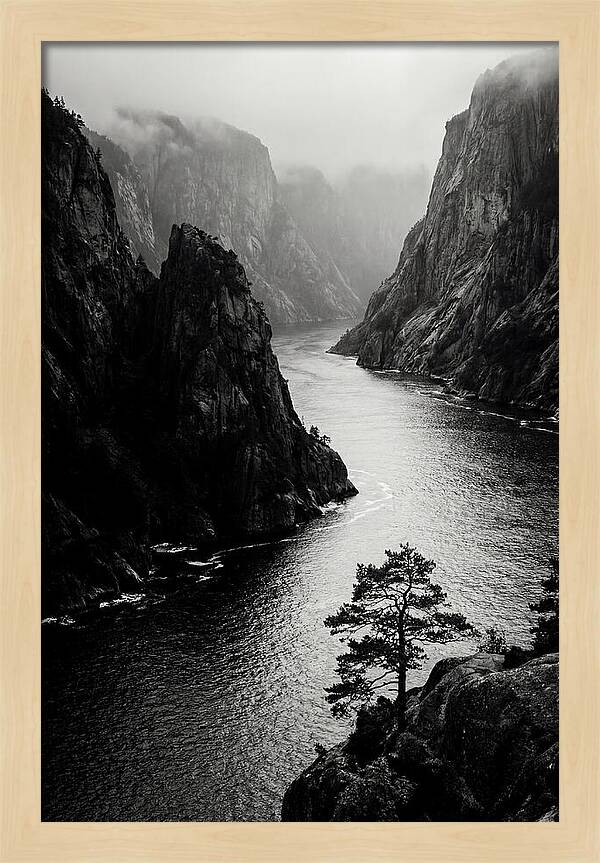 Norwegian Fjord Cliff Passage