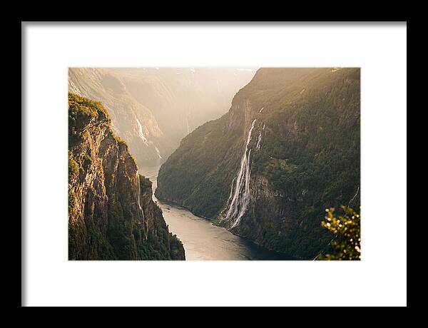 Norwegian Fjord Waterfall Serenity