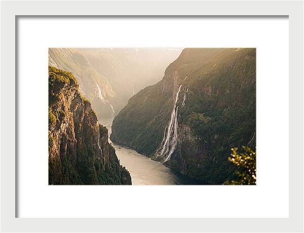 Norwegian Fjord Waterfall Serenity
