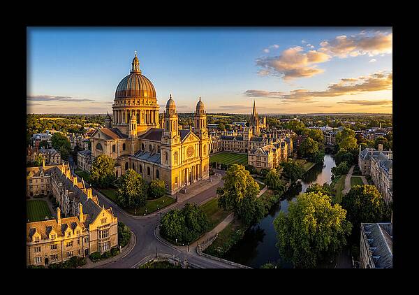 Notre Dame Basilica At Sunset
