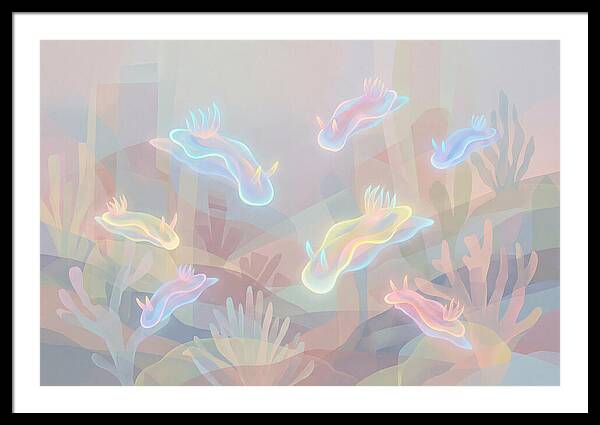 Nudibranchs In Neon Colors