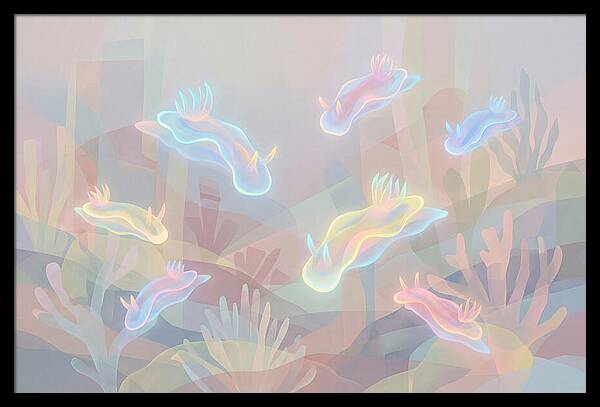 Nudibranchs In Neon Colors