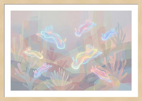 Nudibranchs In Neon Colors