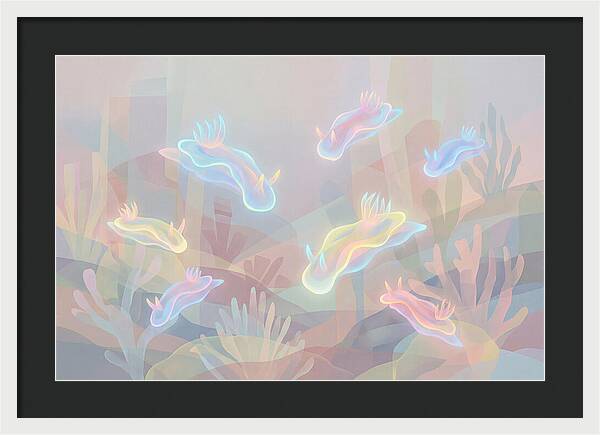 Nudibranchs In Neon Colors