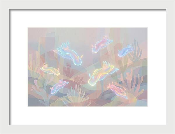 Nudibranchs In Neon Colors