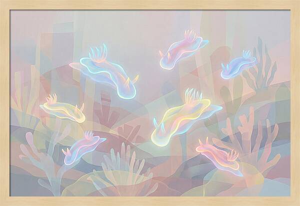 Nudibranchs In Neon Colors