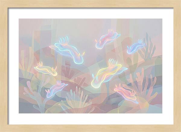 Nudibranchs In Neon Colors