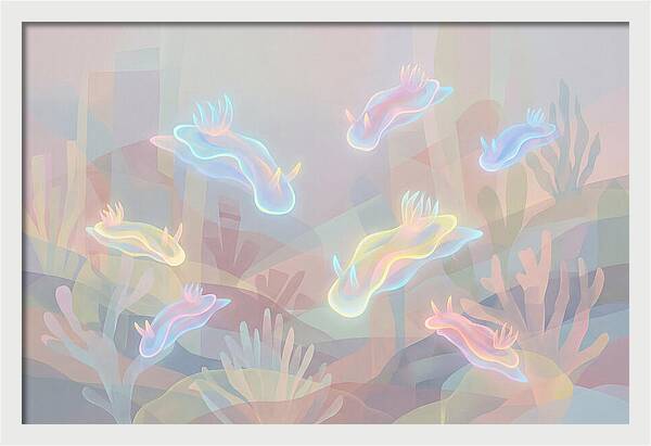 Nudibranchs In Neon Colors