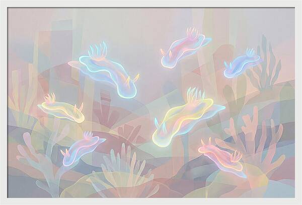 Nudibranchs In Neon Colors