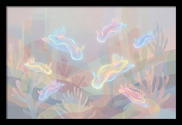 Nudibranchs In Neon Colors