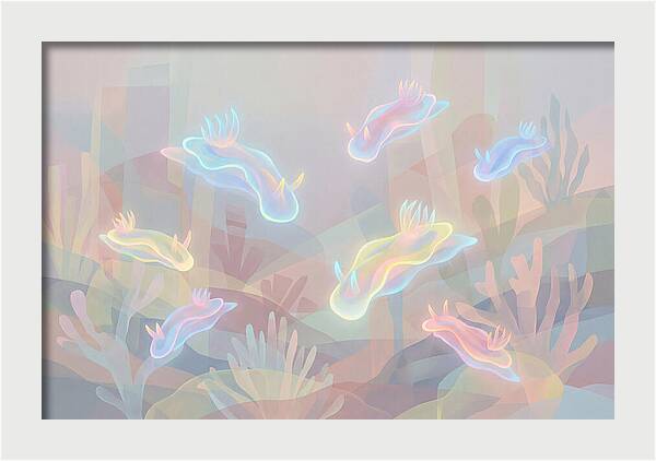 Nudibranchs In Neon Colors
