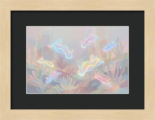 Nudibranchs In Neon Colors