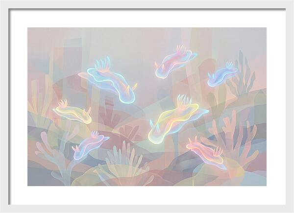 Nudibranchs In Neon Colors