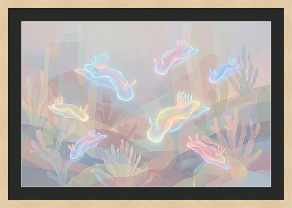Nudibranchs In Neon Colors