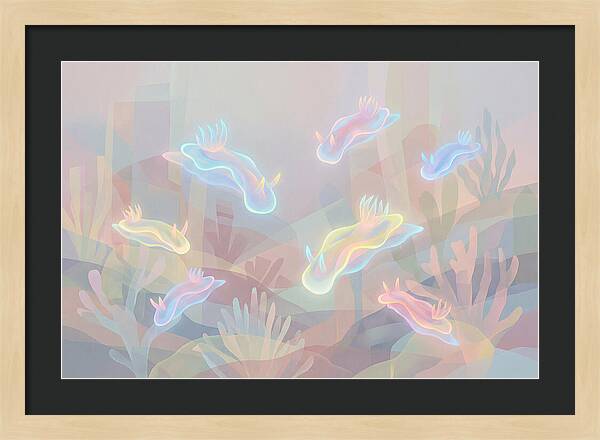 Nudibranchs In Neon Colors