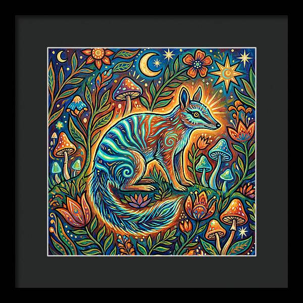 Numbat In A Vibrant Garden