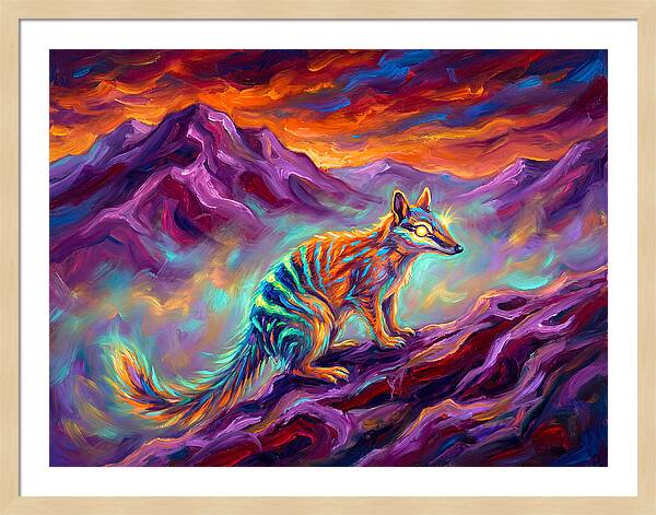 Numbat In Vibrant Landscape