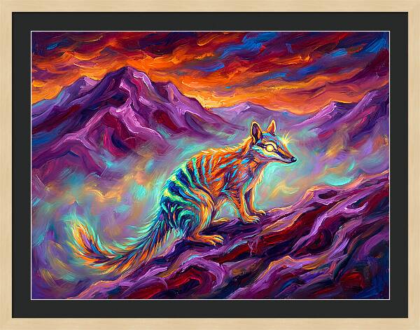 Numbat In Vibrant Landscape