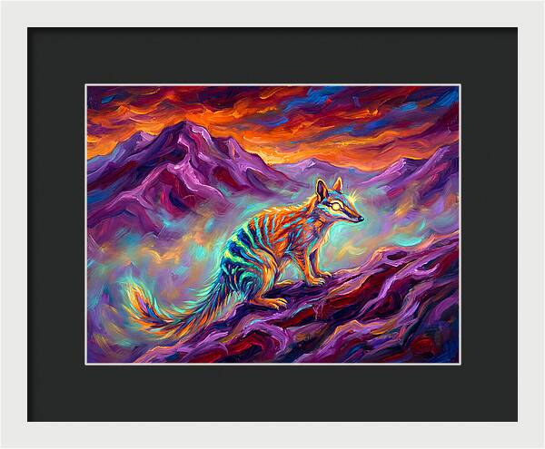 Numbat In Vibrant Landscape
