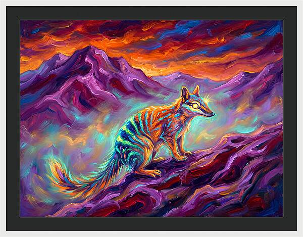 Numbat In Vibrant Landscape