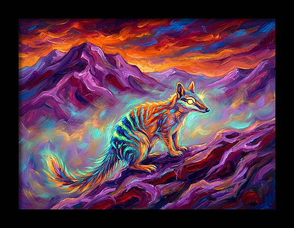 Numbat In Vibrant Landscape