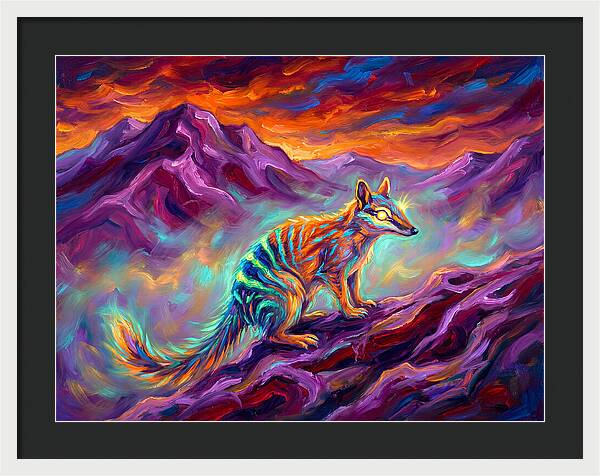 Numbat In Vibrant Landscape