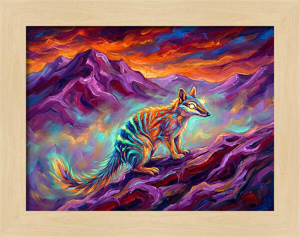 Numbat In Vibrant Landscape