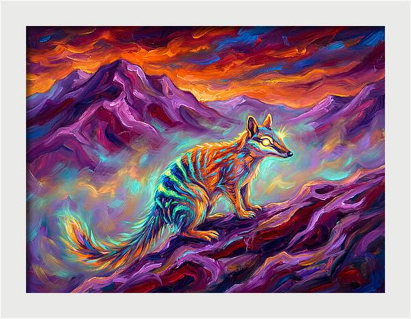 Numbat In Vibrant Landscape