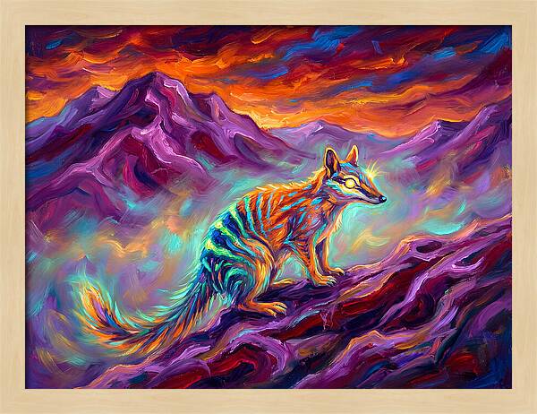 Numbat In Vibrant Landscape